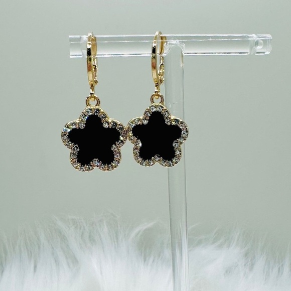 The Black Classic Bangle paired with Cute Earrings - Picture 6 of 6